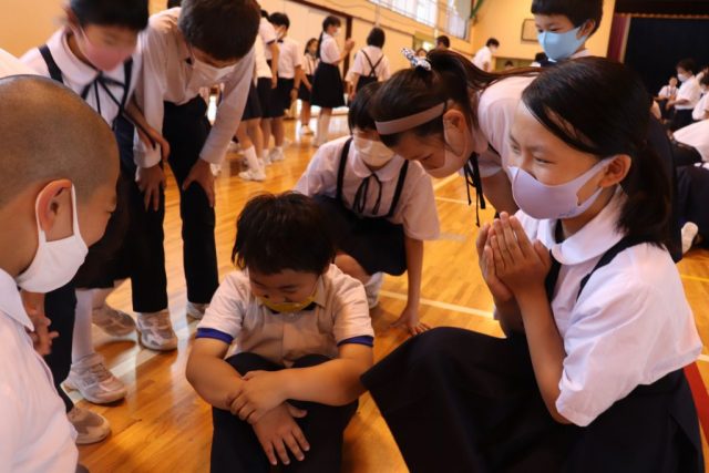 やり切ったよ 夏の音楽集会 上越教育大学附属小学校 新潟県上越市